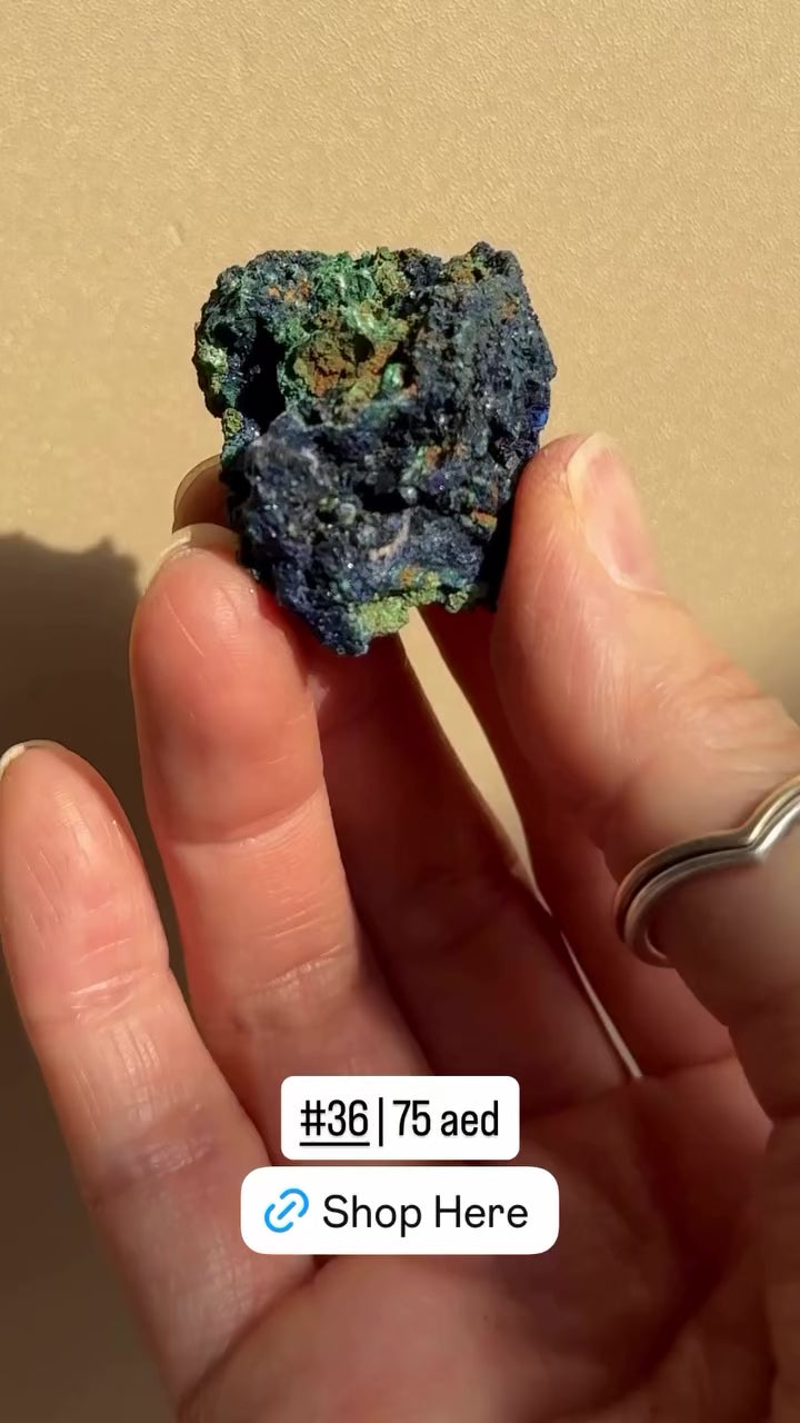 Raw Azurite with Malachite | Anhui, China