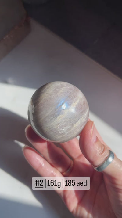 Cream Moonstone Sphere