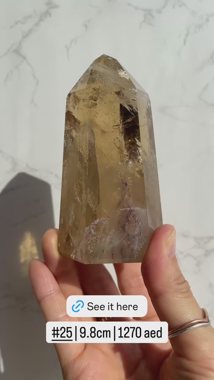 Natural Brazilian Citrine Point