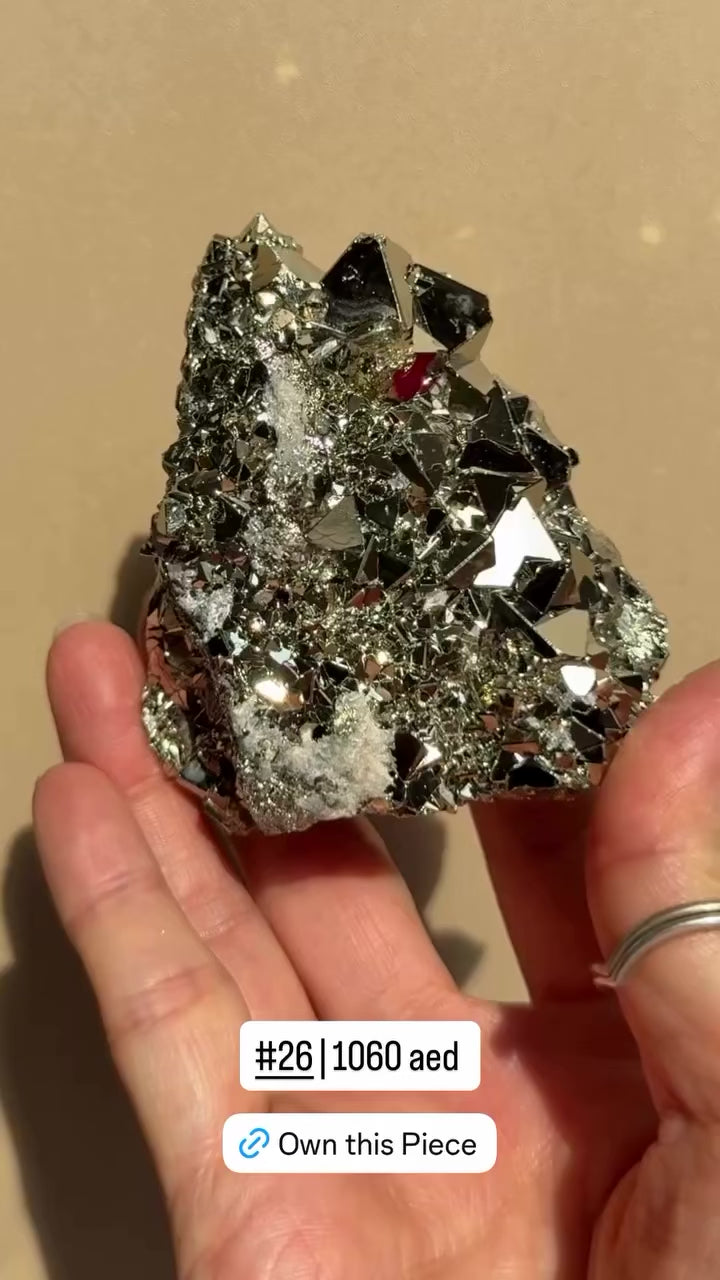 Octahedron Pyrite Cluster | Peru
