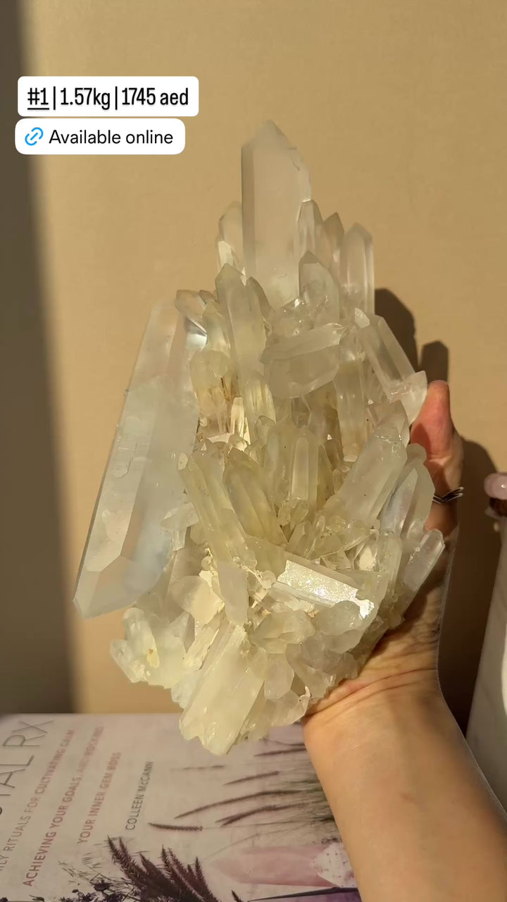 Statement Clear Quartz Cluster
