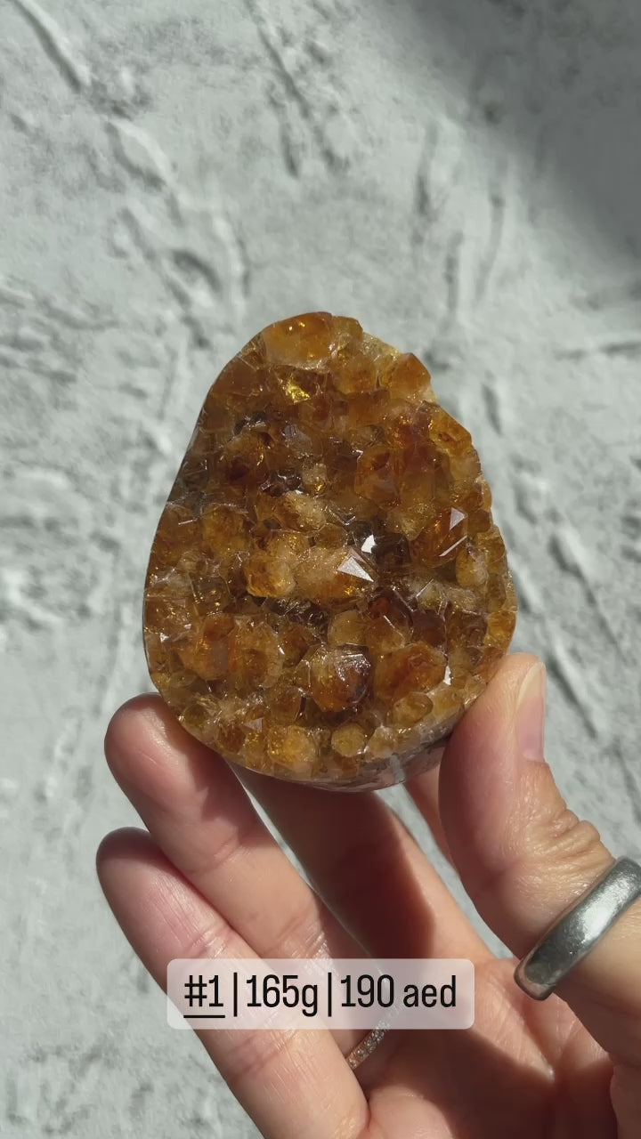 Treated Citrine Clusters