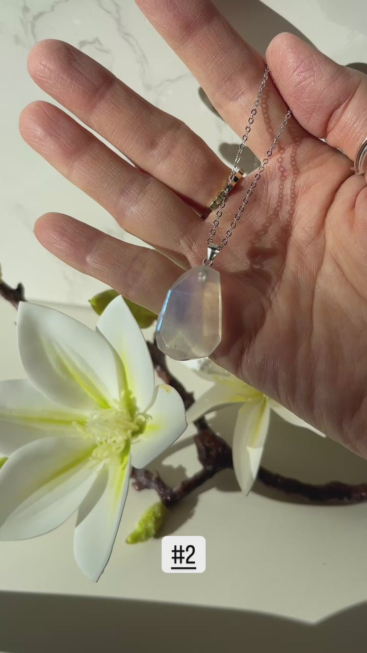 Free Form Moonstone Necklace