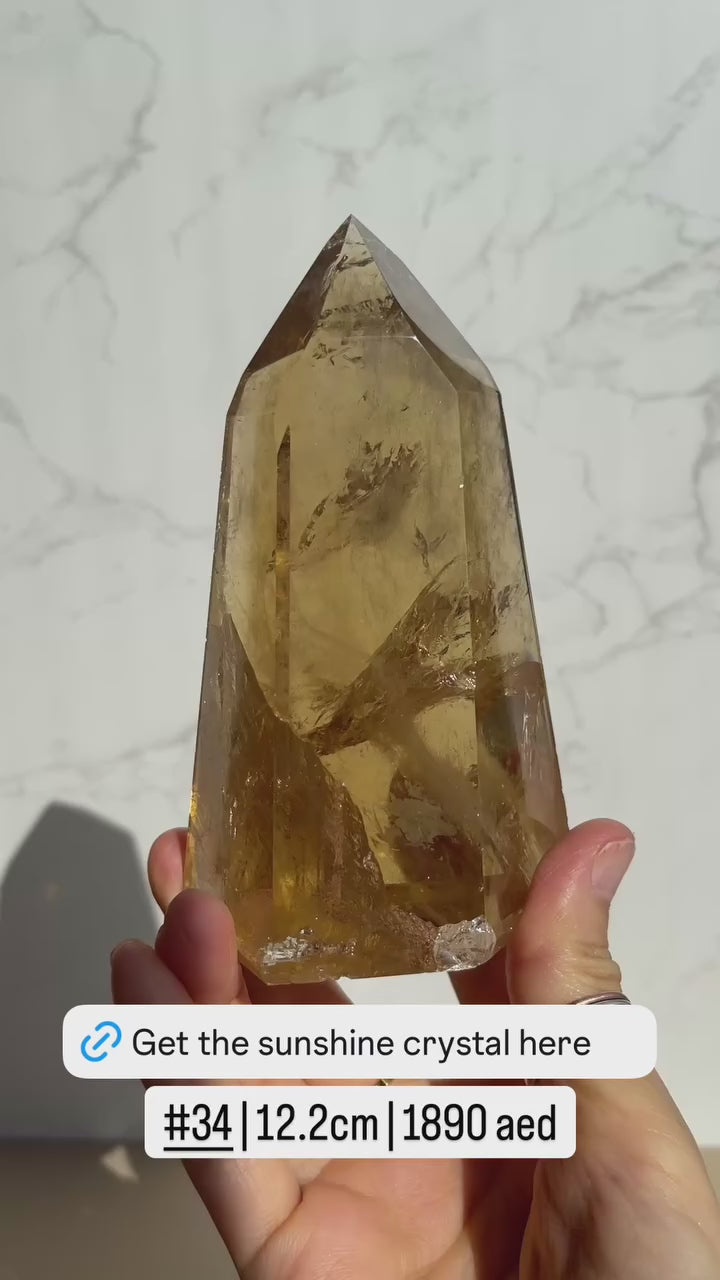 Natural Brazilian Citrine Point