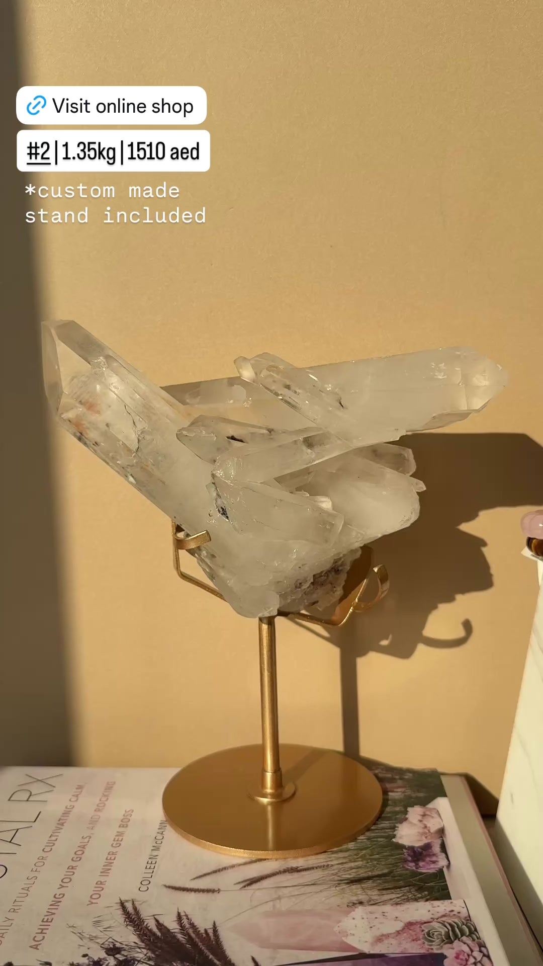 Statement Clear Quartz Cluster