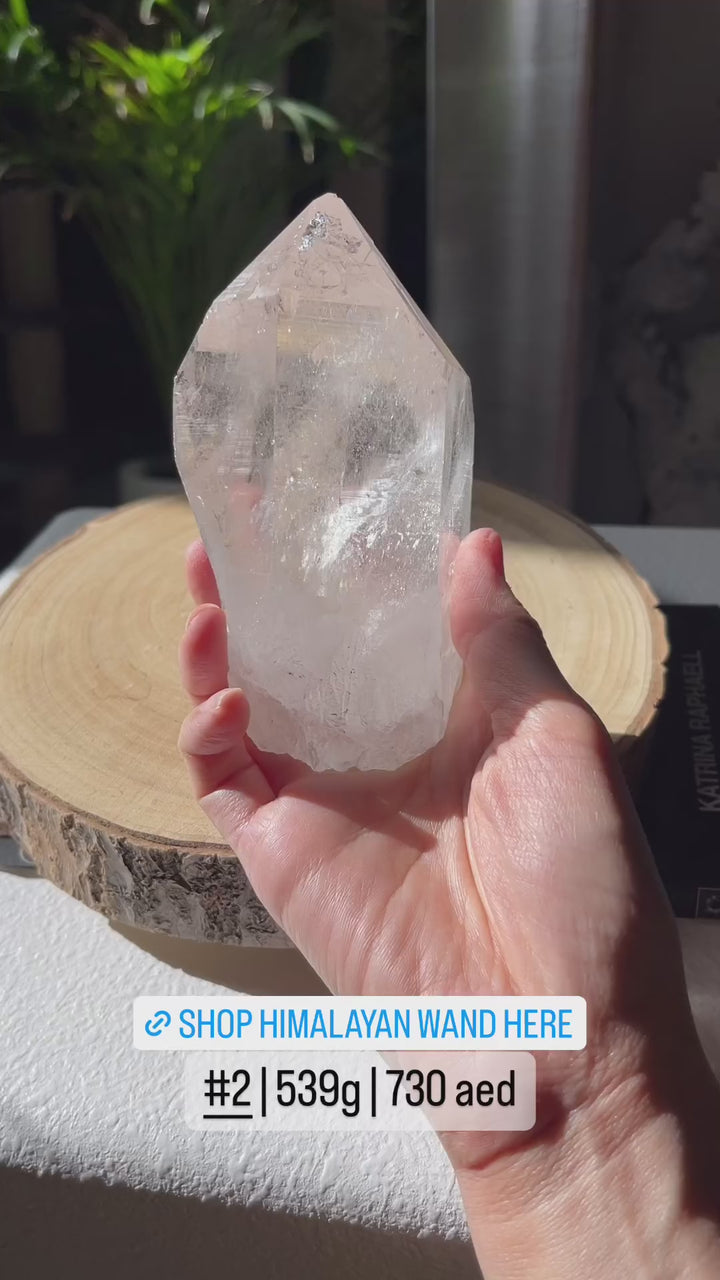 Samadhi Himalayan Meditation Quartz Wand