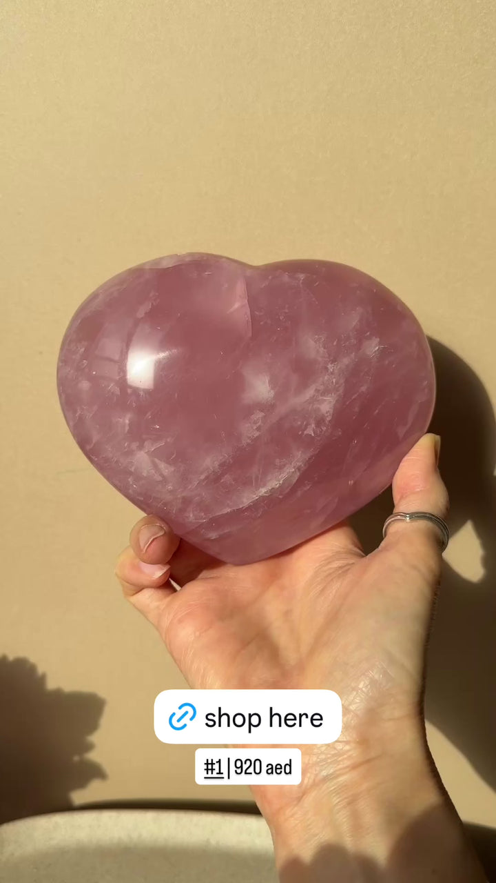 Rose Quartz Heart