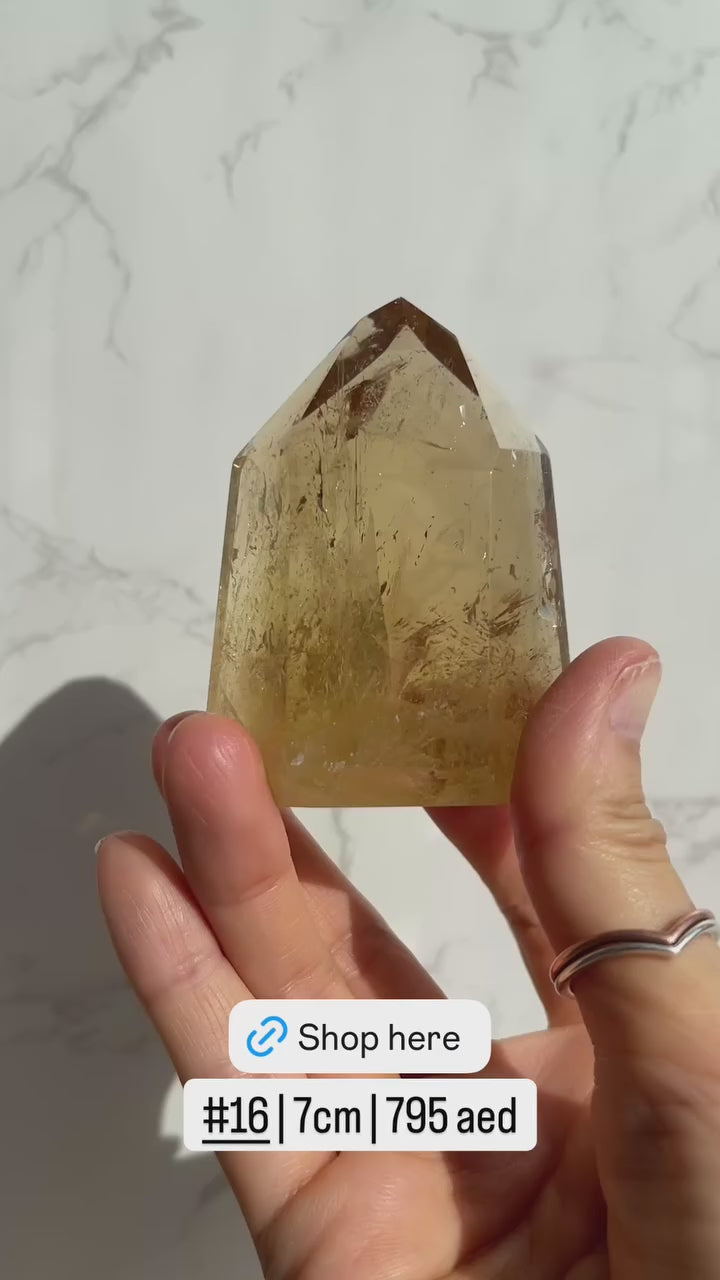 Natural Brazilian Citrine Point