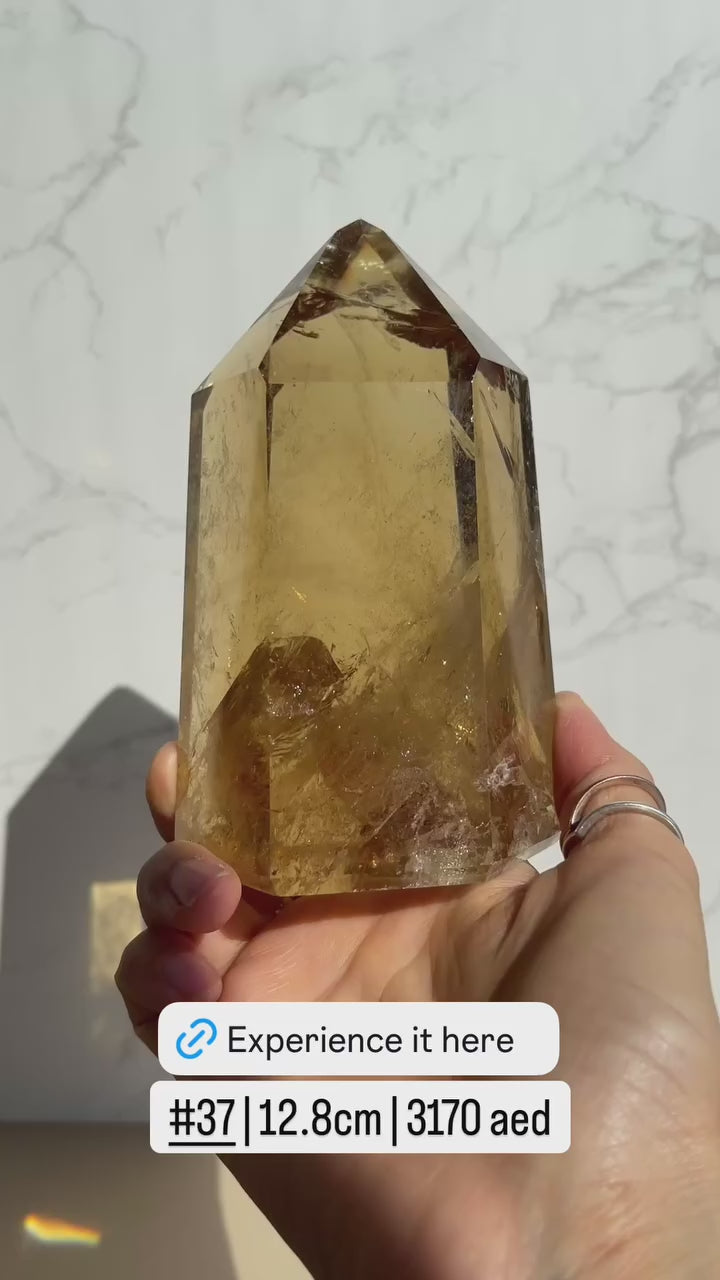 Natural Brazilian Citrine Point