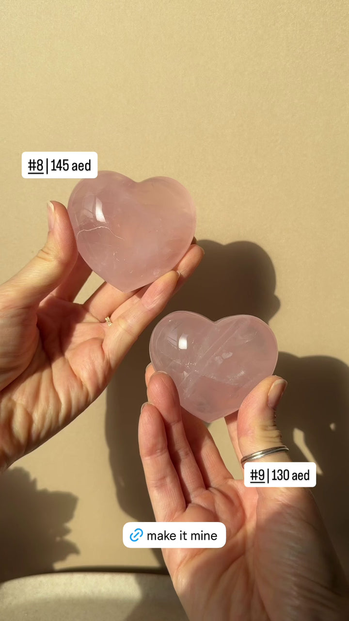 Rose Quartz Heart