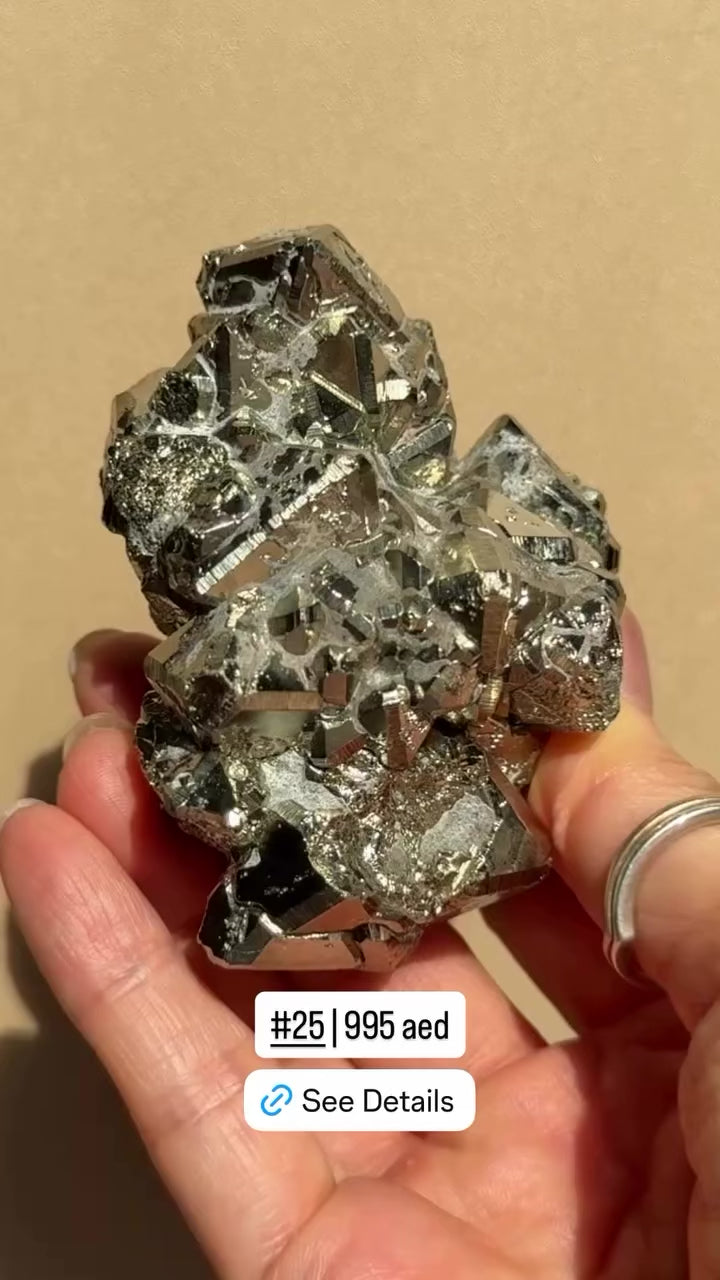Octahedron Pyrite Cluster | Peru