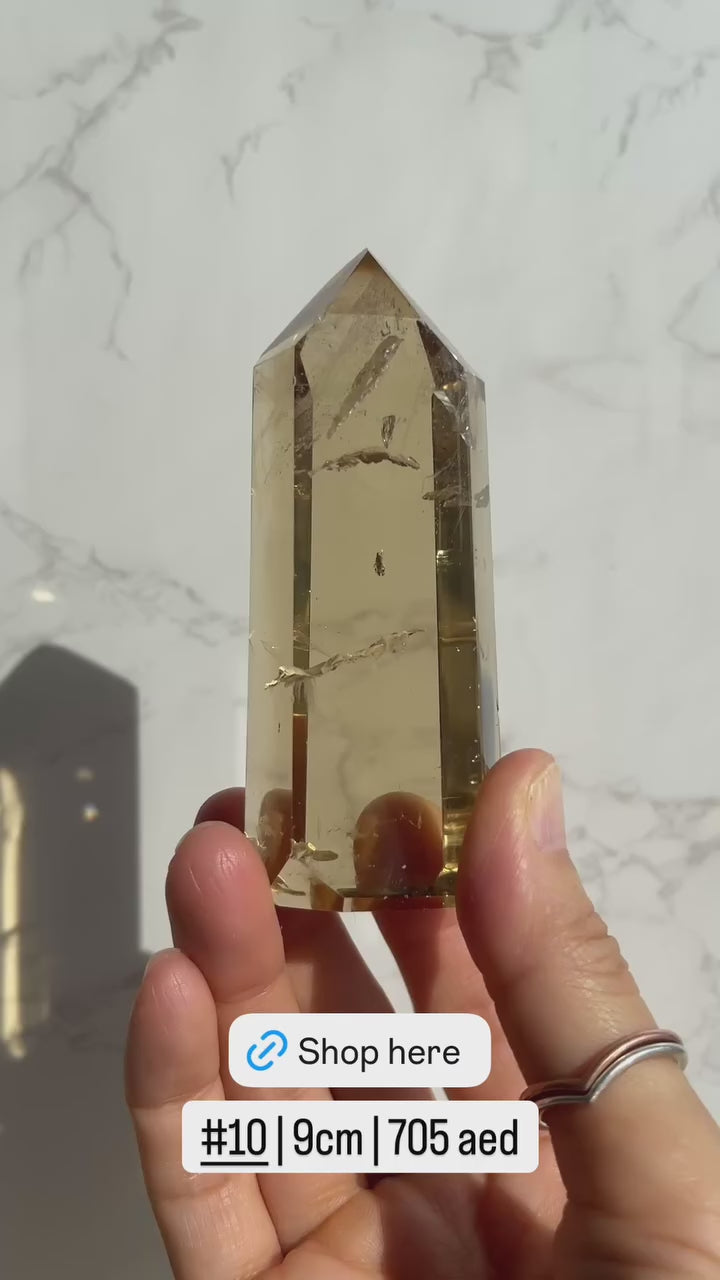 Natural Brazilian Citrine Point