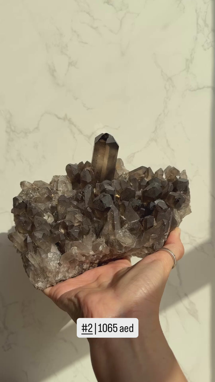 Smoky Quartz Clusters