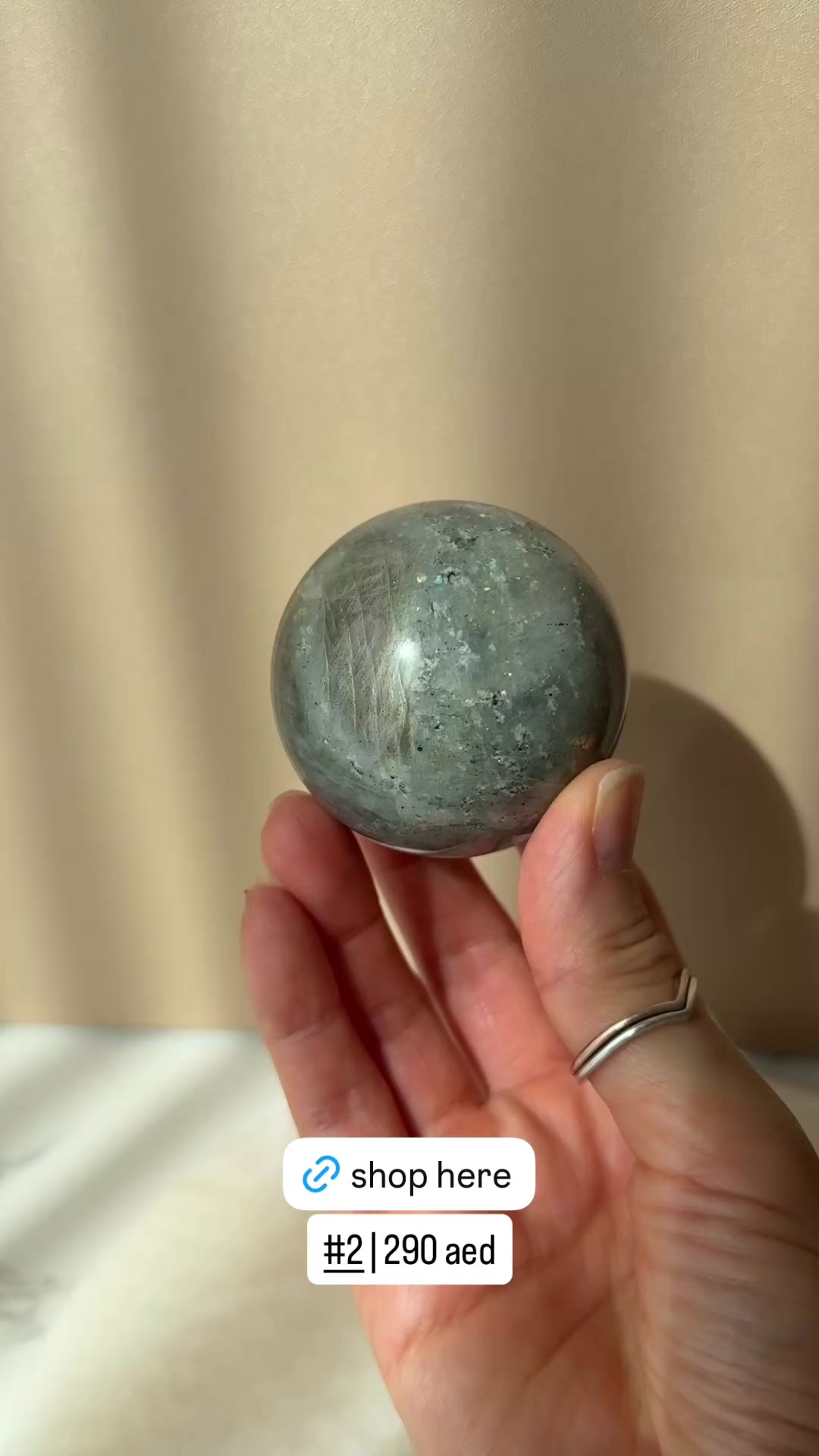 Fire Labradorite Sphere