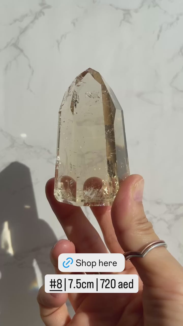 Natural Brazilian Citrine Point