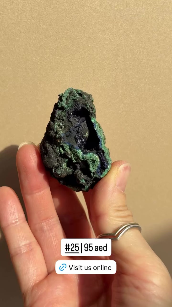 Raw Azurite with Malachite | Anhui, China