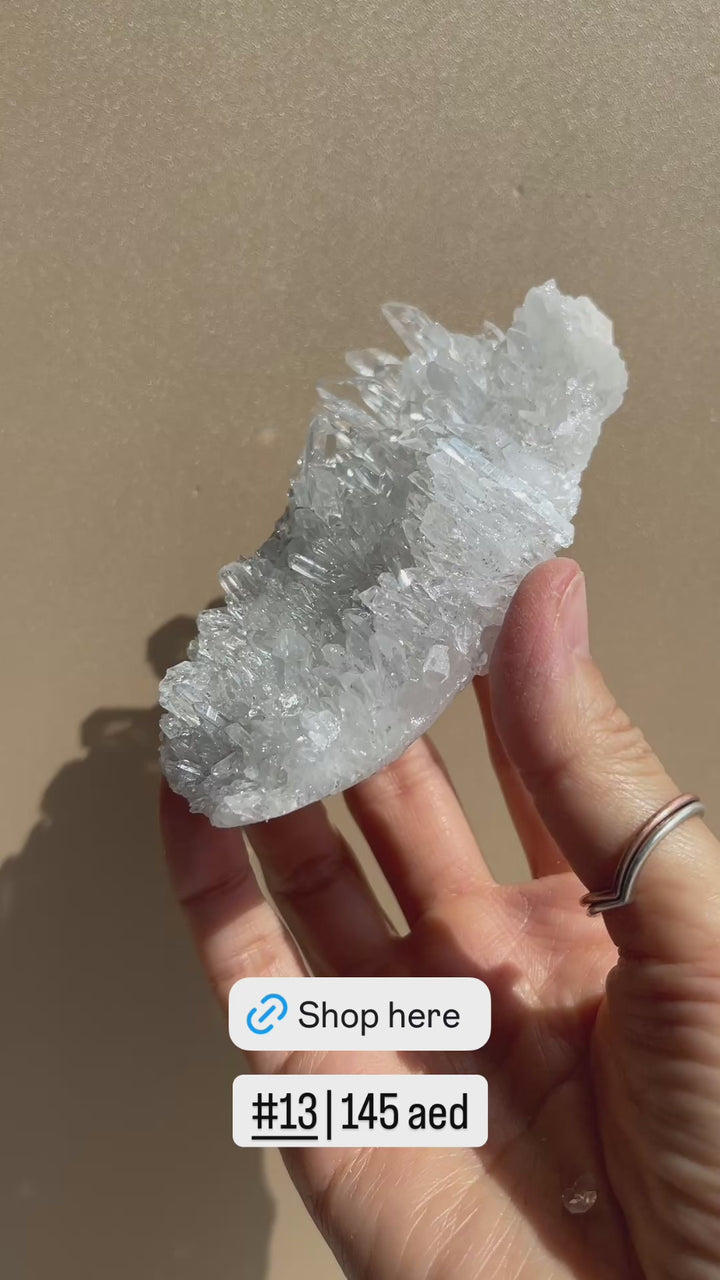 Chrysanthemum Clear Quartz Cluster