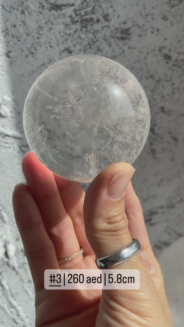 Clear Quartz Spheres