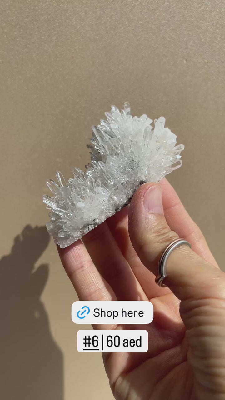 Chrysanthemum Clear Quartz Cluster