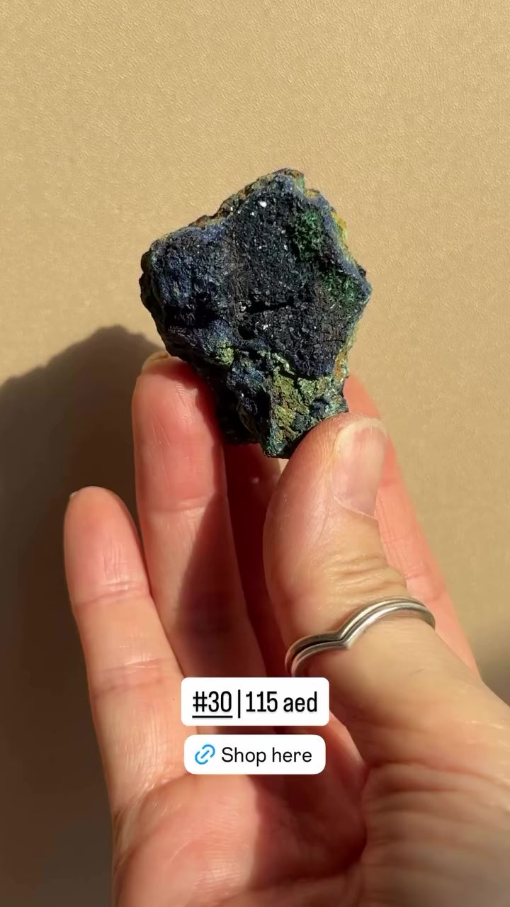 Raw Azurite with Malachite | Anhui, China