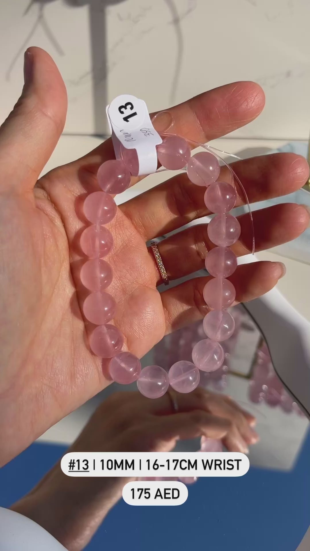 Rose quartz Beaded Bracelets (High Quality)