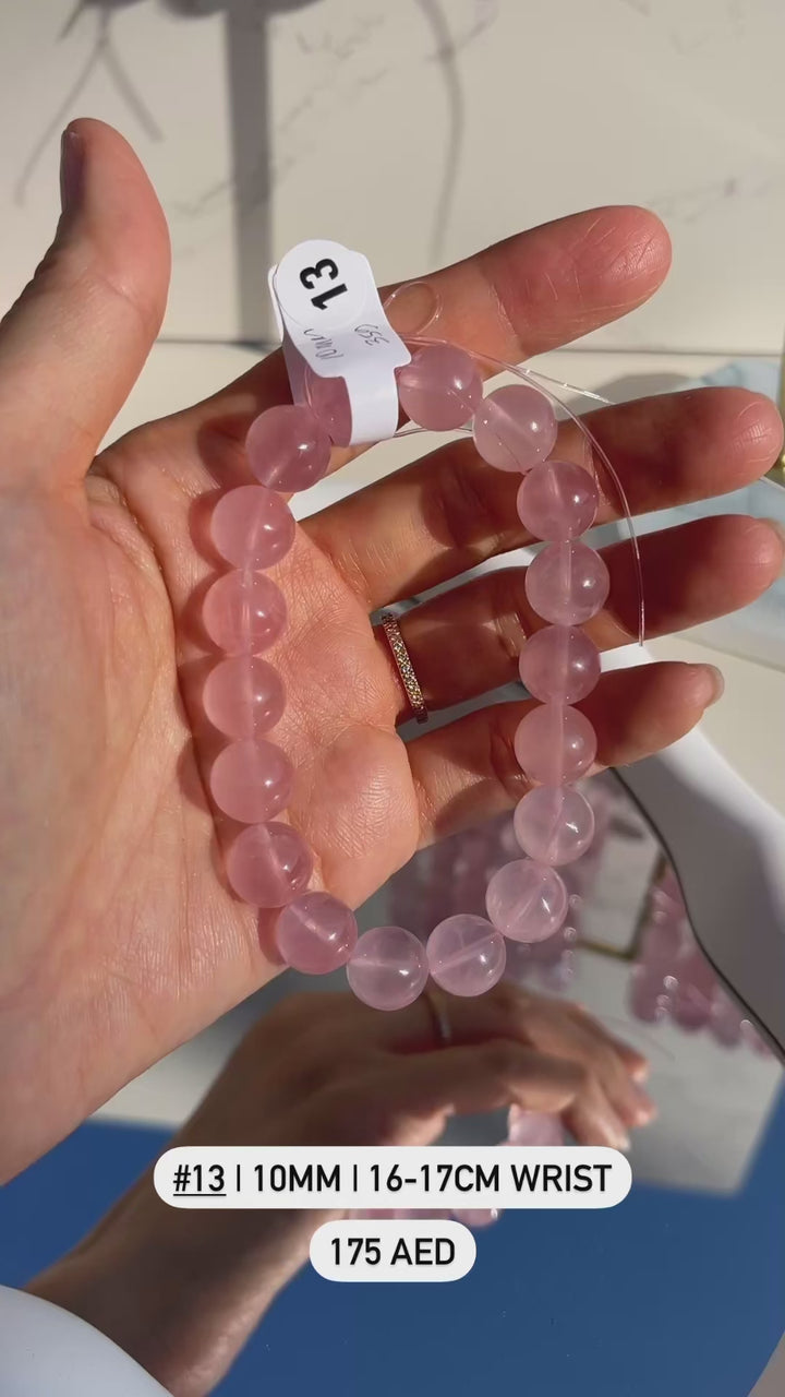 Rose quartz Beaded Bracelets (High Quality)
