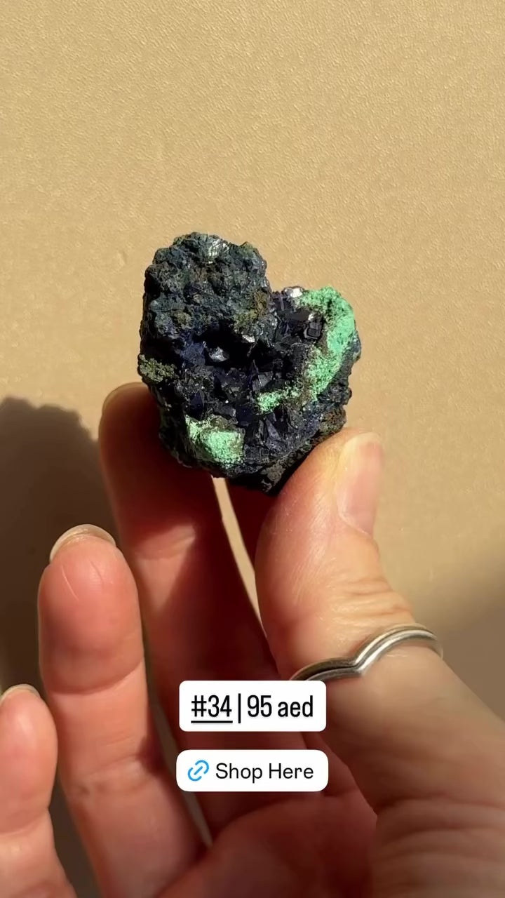 Raw Azurite with Malachite | Anhui, China