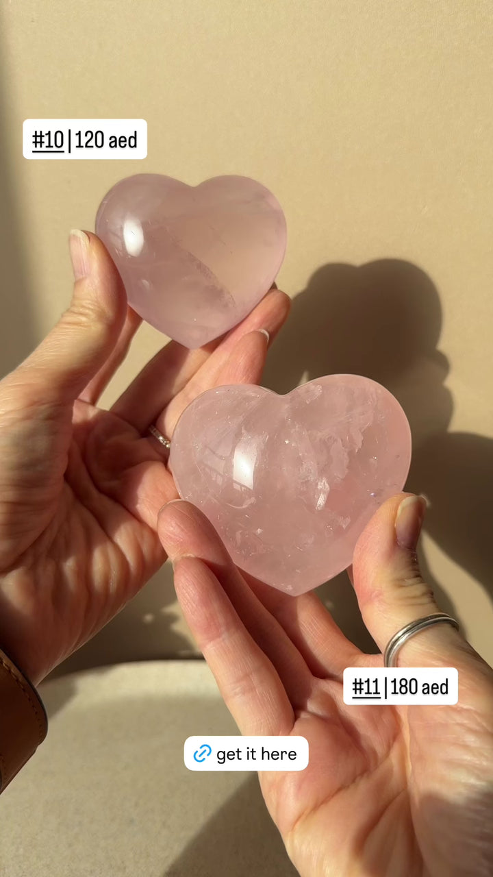 Rose Quartz Heart