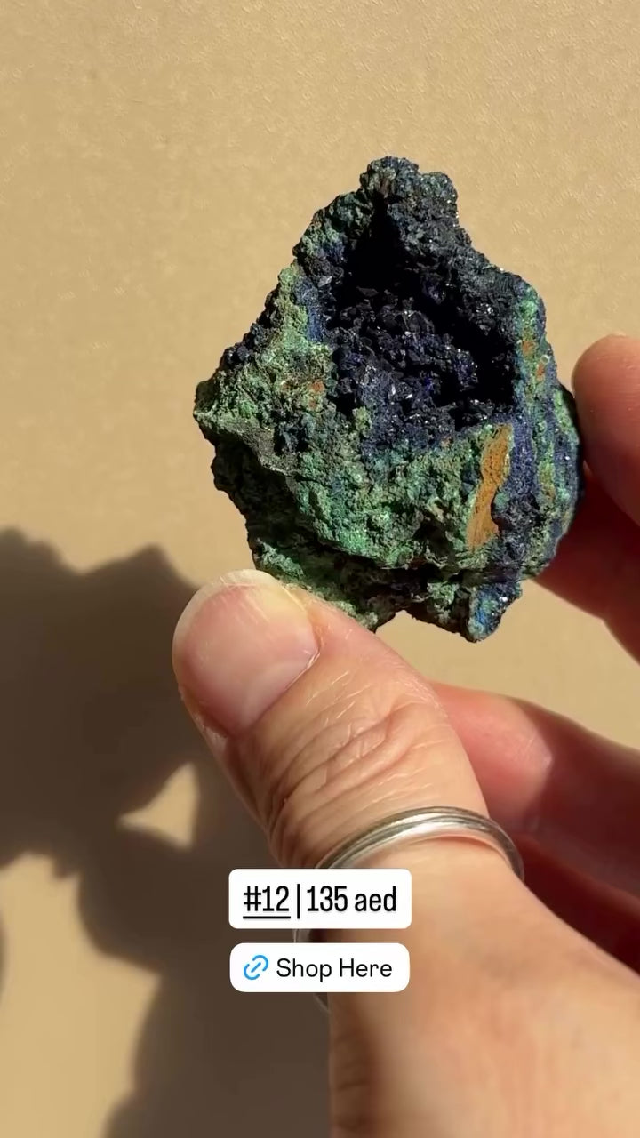 Raw Azurite with Malachite | Anhui, China