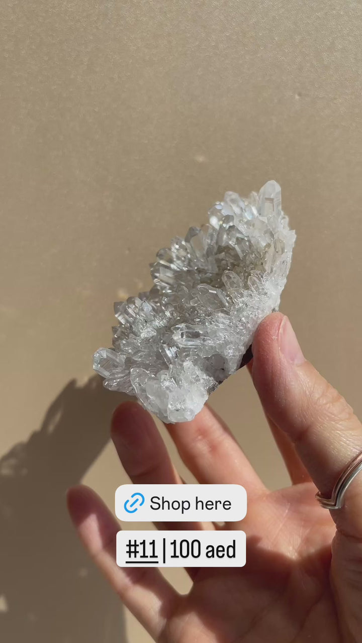 Chrysanthemum Clear Quartz Cluster