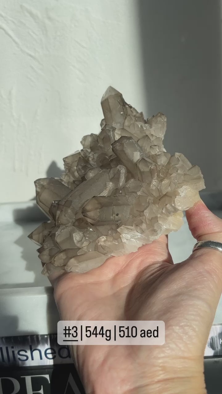 Smoky Quartz Clusters