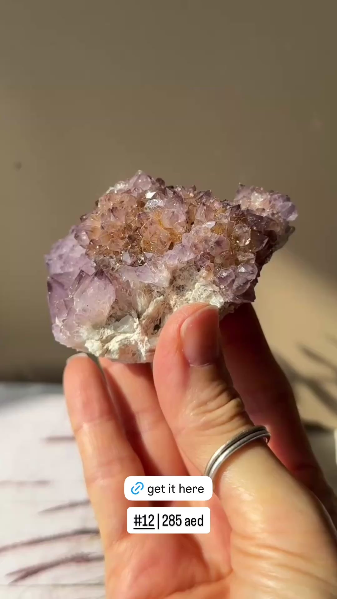 Dark Amethyst Spirit Quartz Clusters