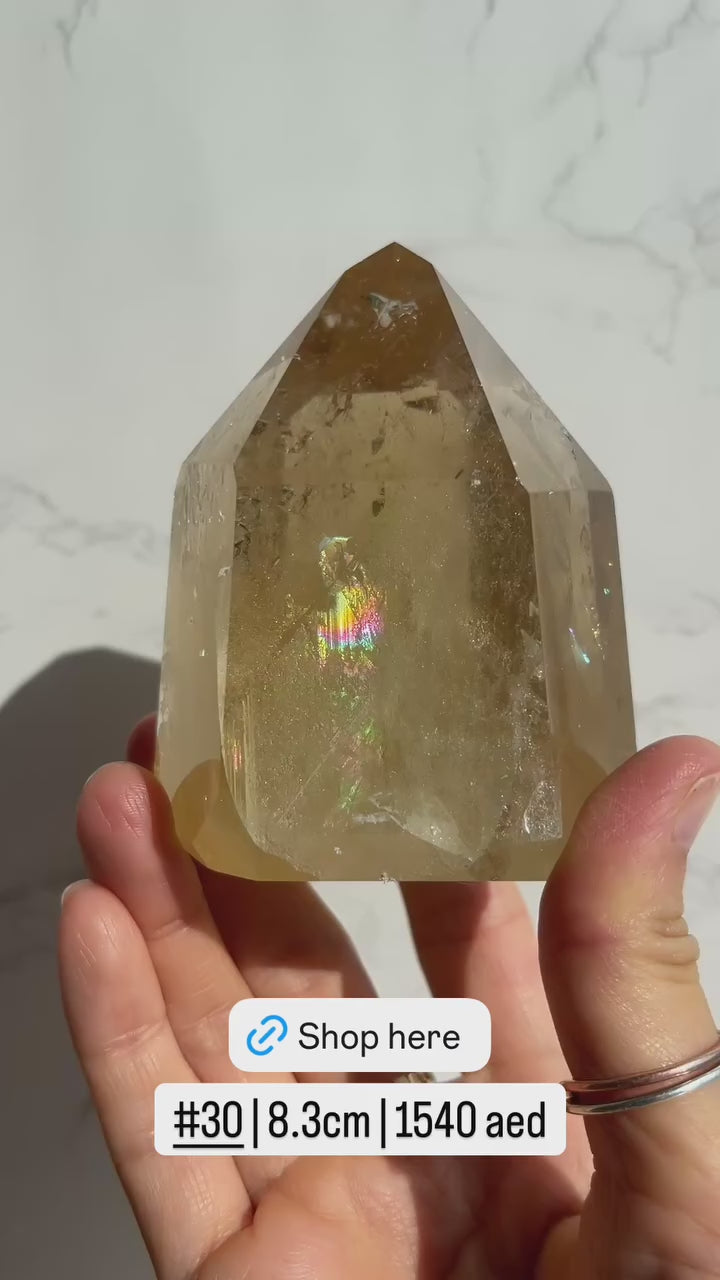 Natural Brazilian Citrine Point