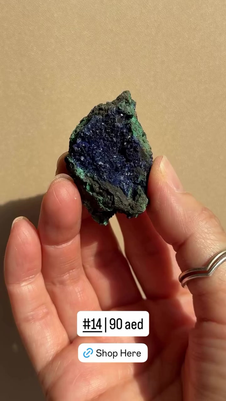 Raw Azurite with Malachite | Anhui, China
