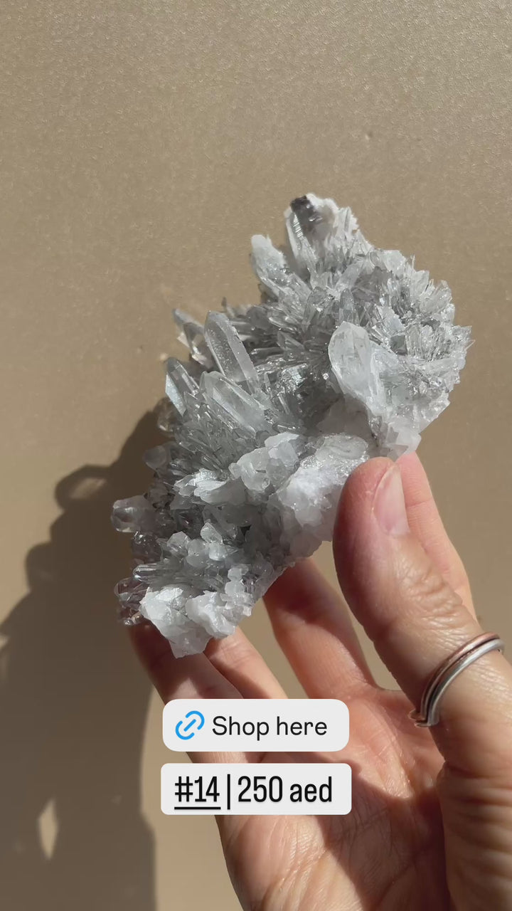 Chrysanthemum Clear Quartz Cluster