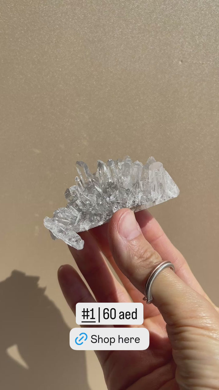 Chrysanthemum Clear Quartz Cluster
