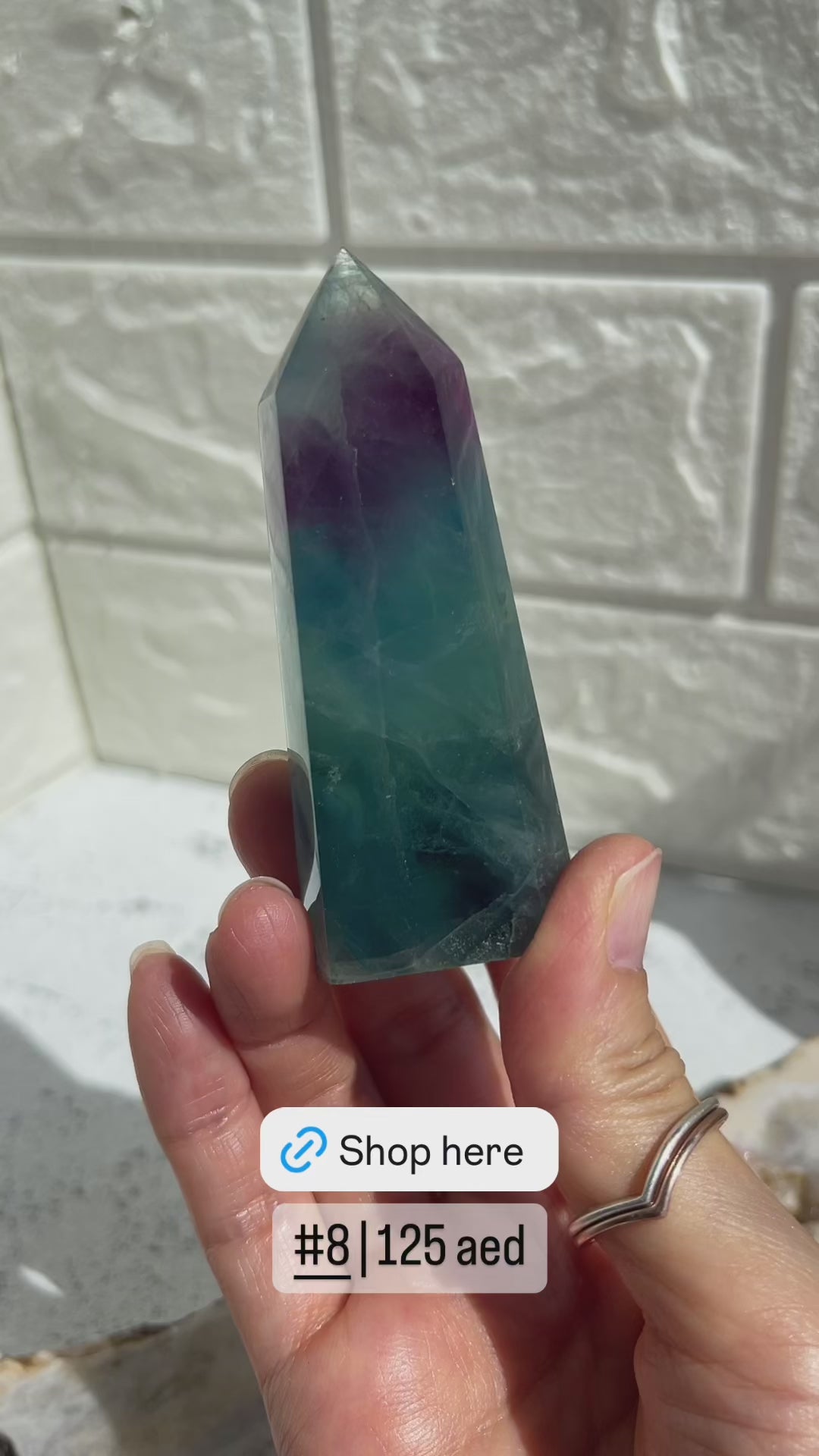 Rainbow Fluorite Point