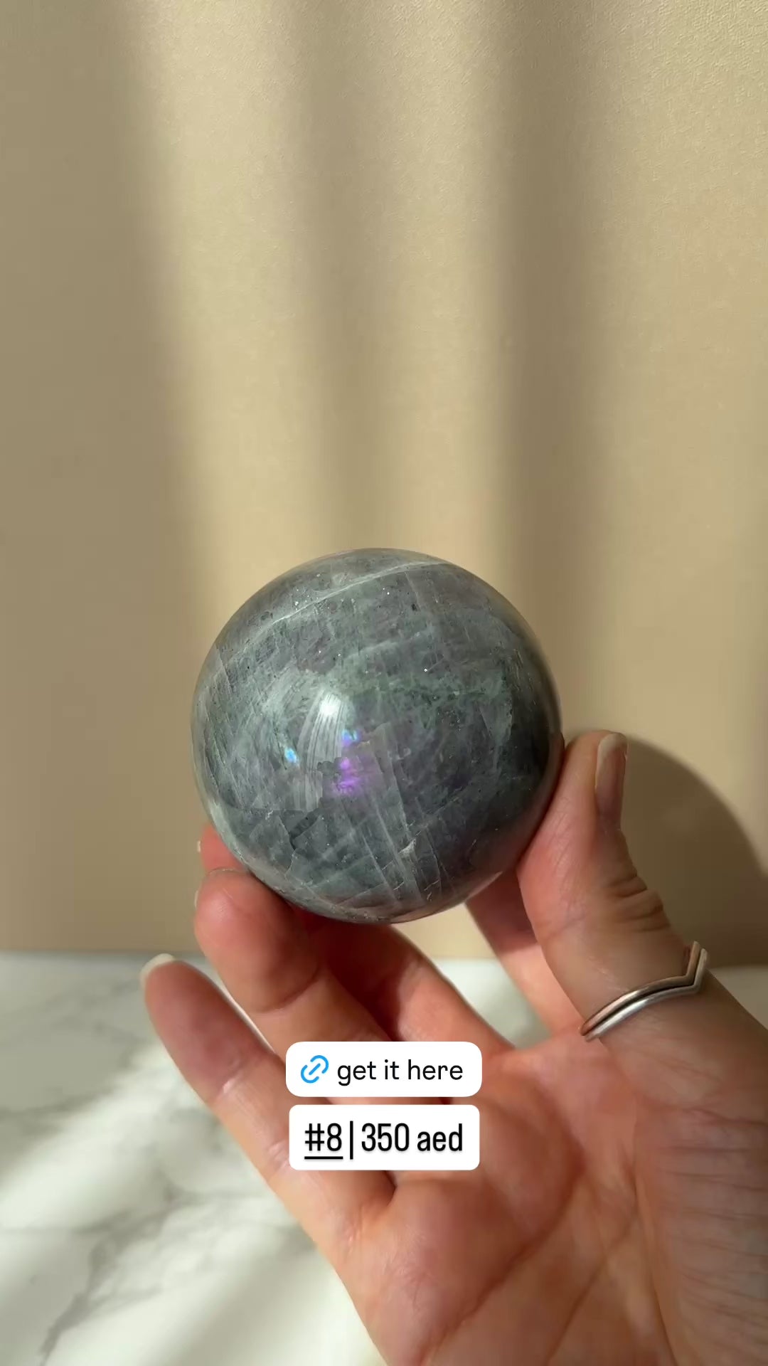 Fire Labradorite Sphere