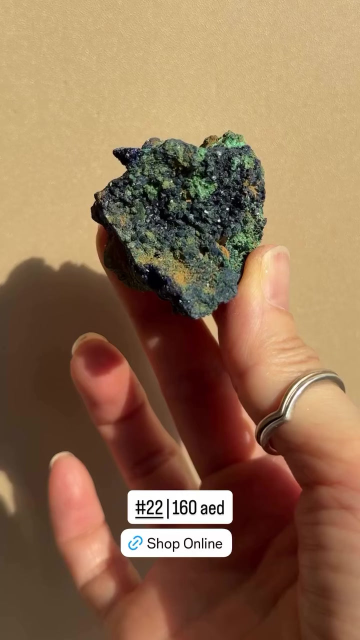 Raw Azurite with Malachite | Anhui, China