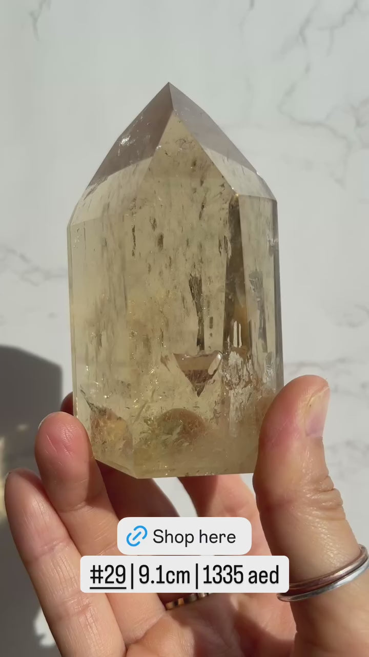 Natural Brazilian Citrine Point