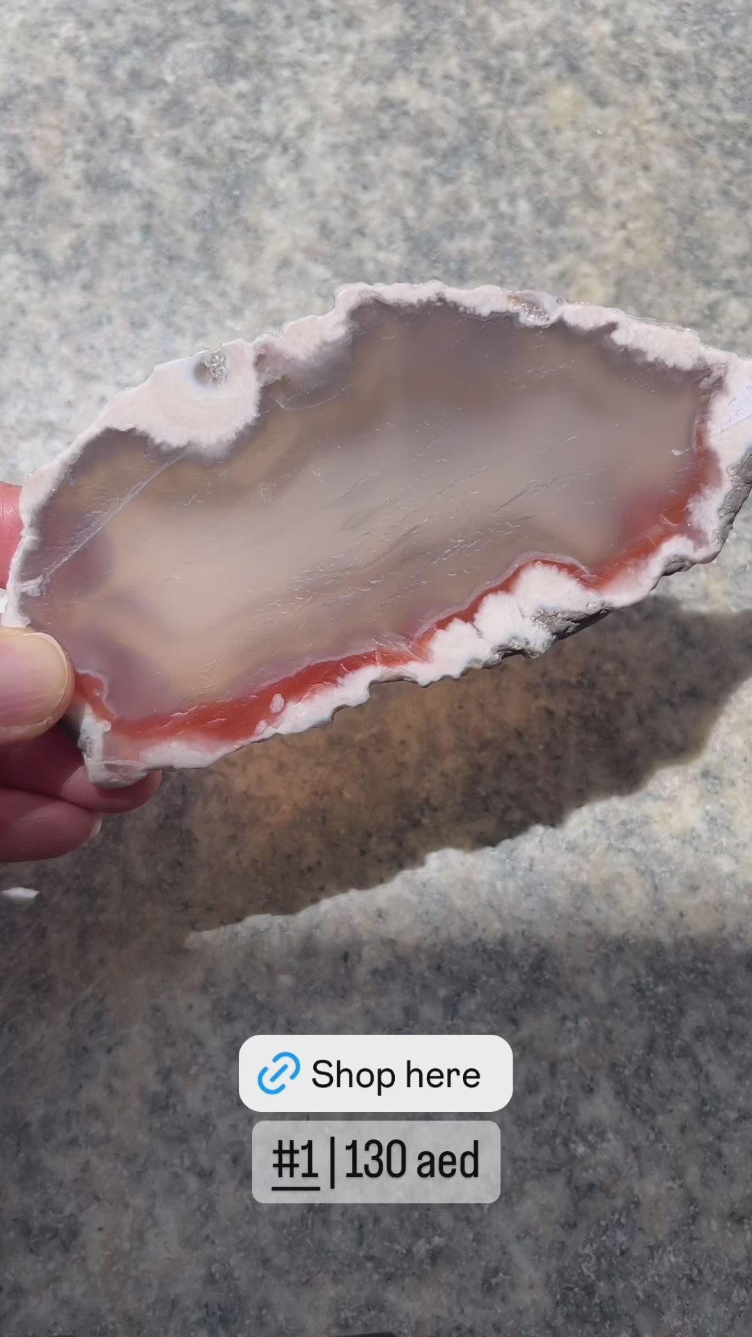 Flower agate Slab