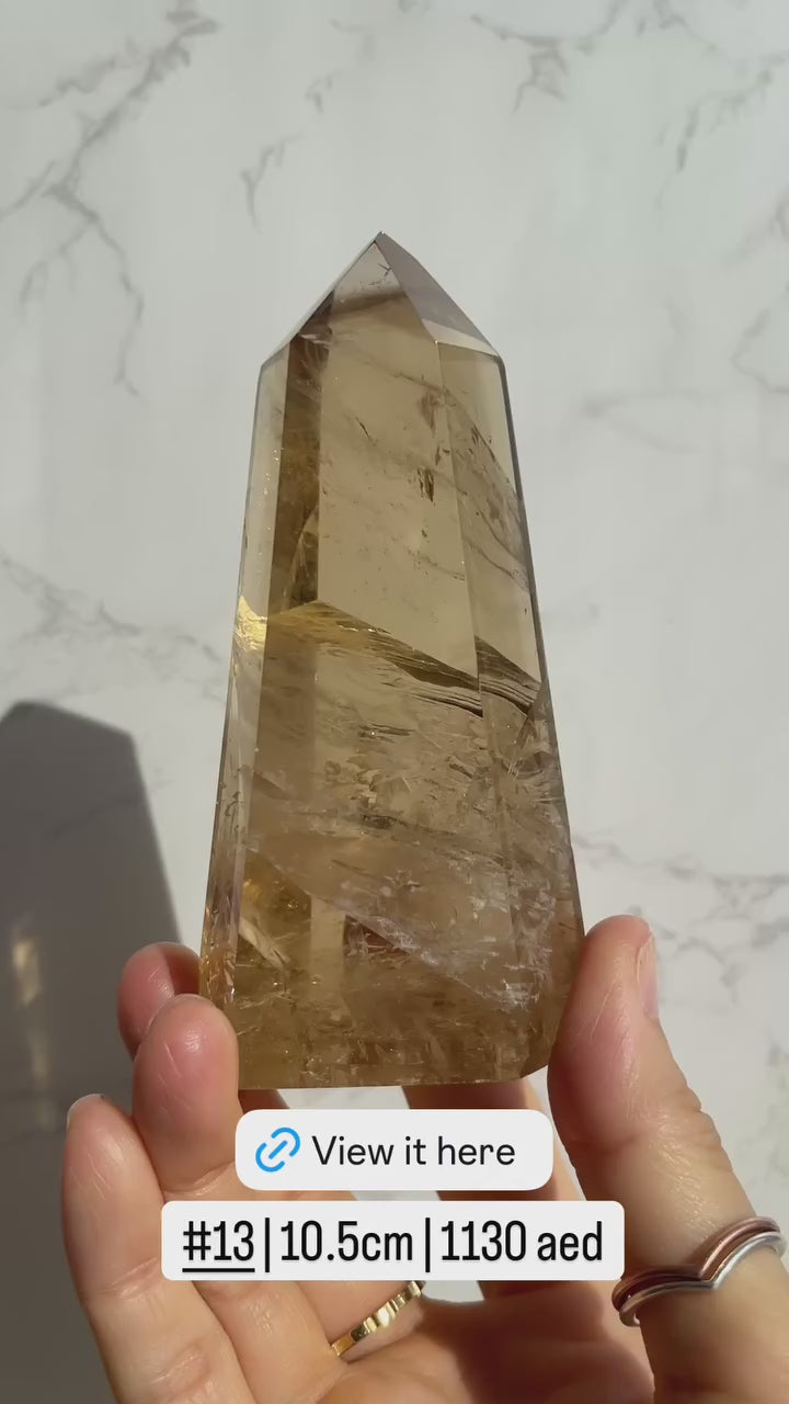 Natural Brazilian Citrine Point