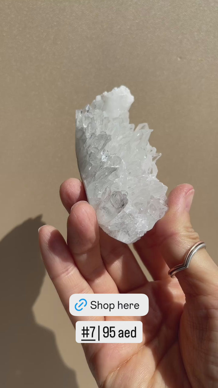 Chrysanthemum Clear Quartz Cluster