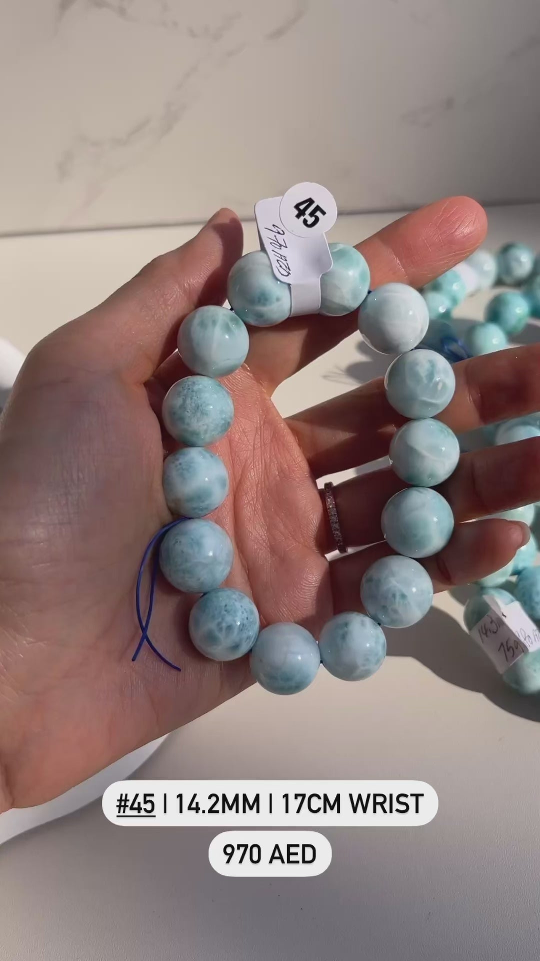 Larimar Beaded Bracelet