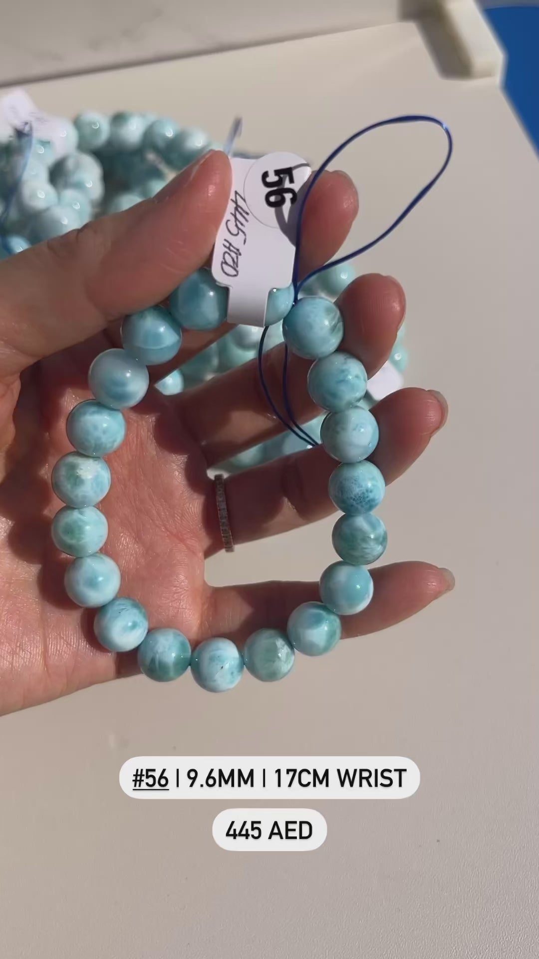 Larimar Beaded Bracelet