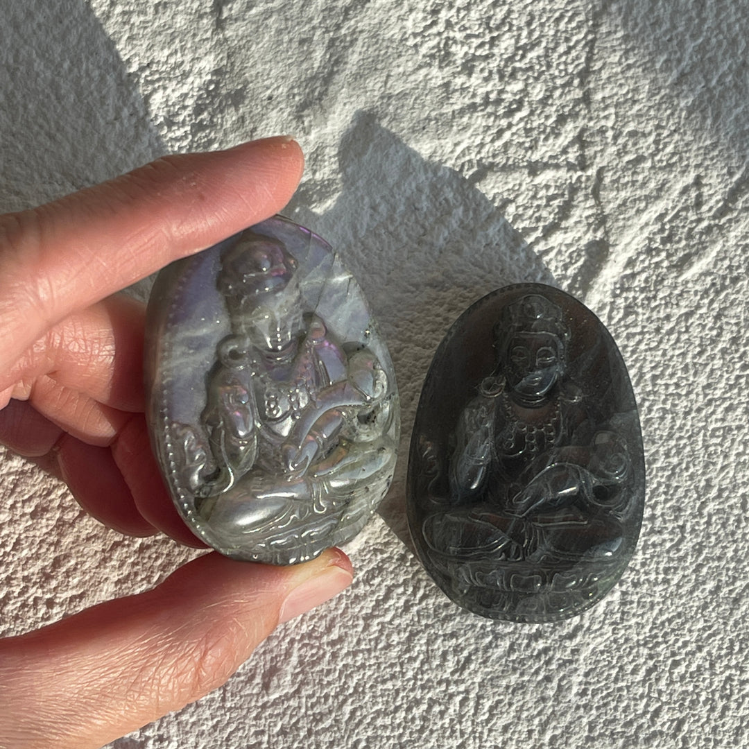 Labradorite Buddha
