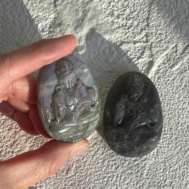 Labradorite Buddha
