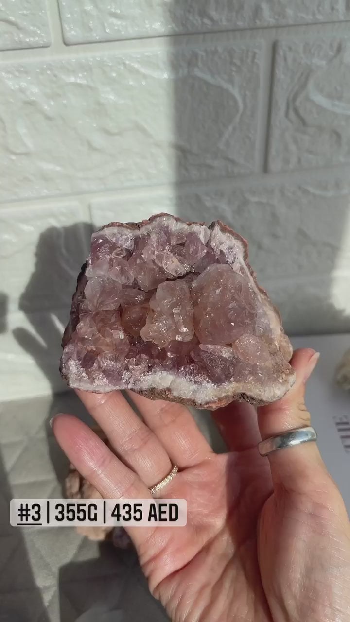 Pink Amethyst Geode cluster