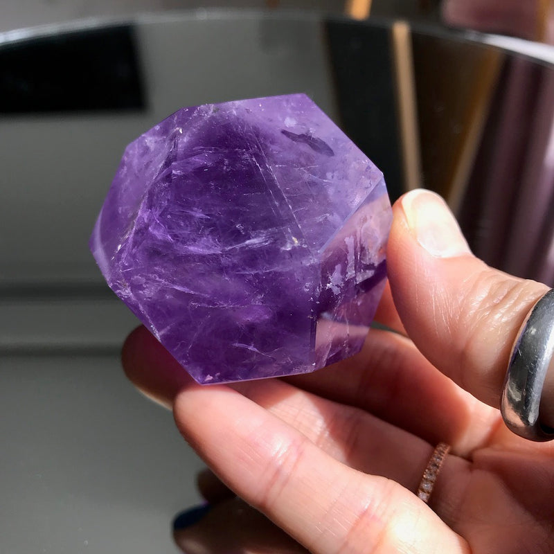 Amethyst dodecahedron geo