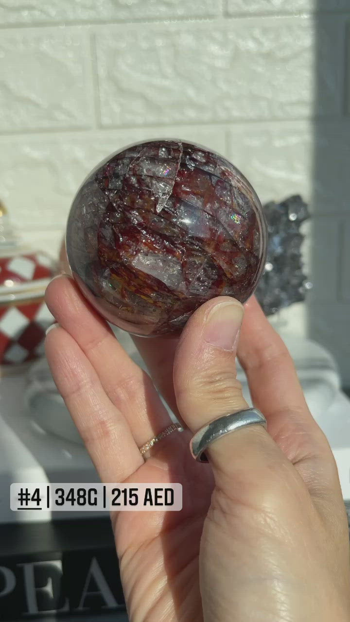 Fire Quartz Sphere